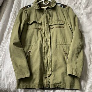 Hunter Green and Knit Jacket